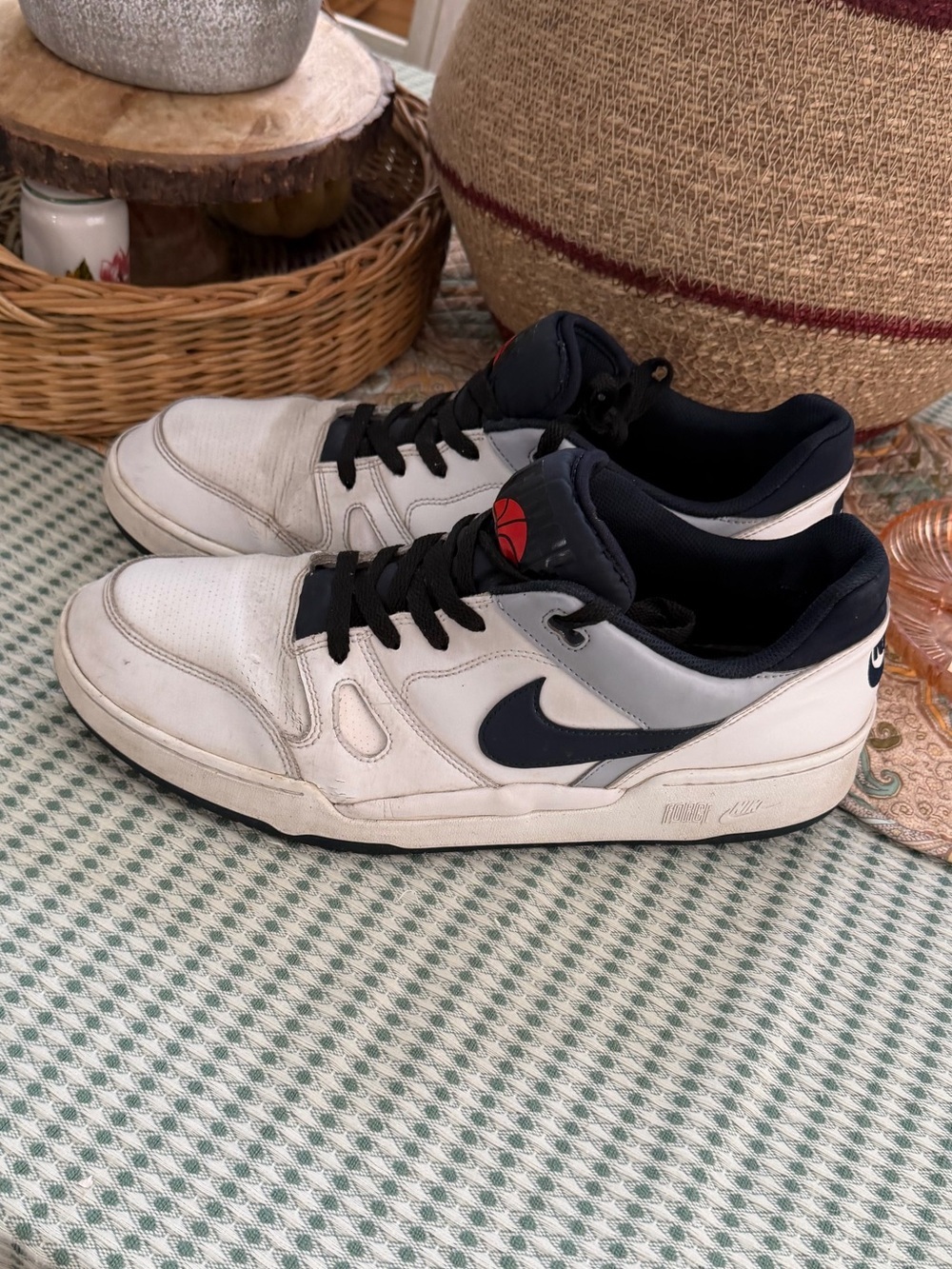 Nike Full Force Low sneakers Men’s Size 15 White Grey Black